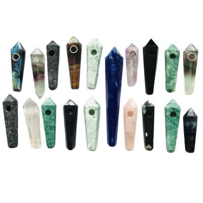 China China wholesale high quality natural crystal gemstone smoking pipe and accessories for sale