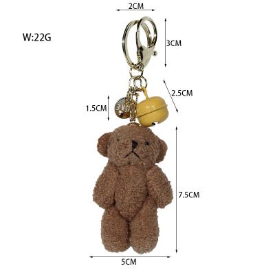 China New Promotional Gifts New Promotional Fuzzy Mini Teddy Toy Bears Plush Stuffed Key Chain Small Cute Animal Size for sale