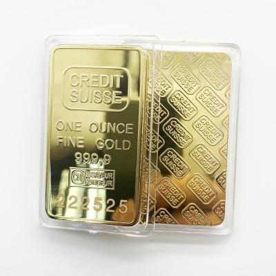 China Custom 24k World Plated Gold Brick for sale