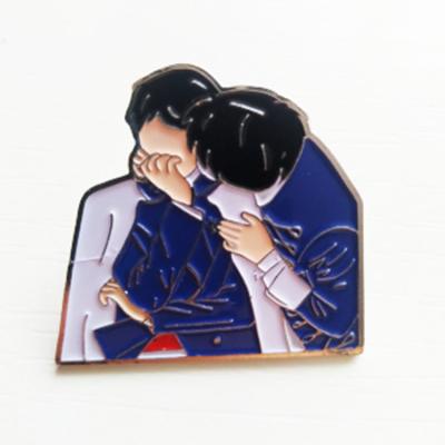 China High quality zinc alloy custom metal pin kpop enamel pin manufacturer from china for sale