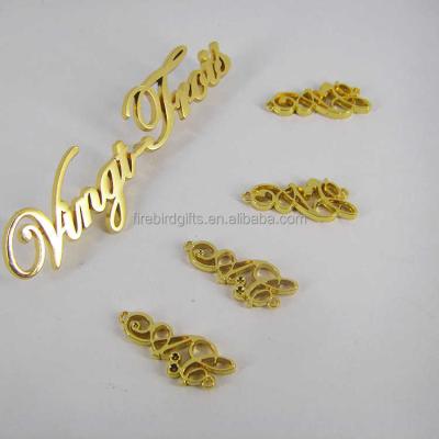 China Washable Custom Metal Logo Plate Label For Clothing for sale