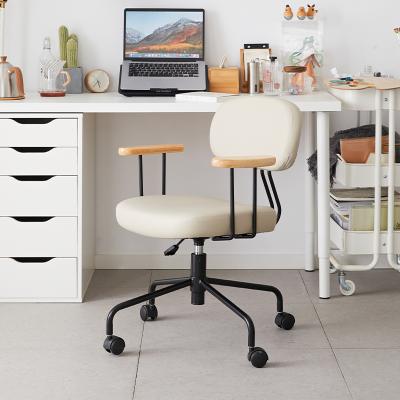 China Hot Modern Height Adjustable (Height) Office Chairs With PU Cushion Comfortable High Quality Luxury Italian PU Office Chairs for sale