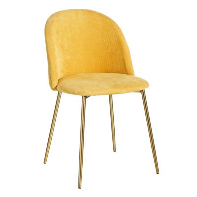 China Wholesale promotion cheap chiars removable cover chair dining fabric velvet modern chair for metal dining chairs for sale