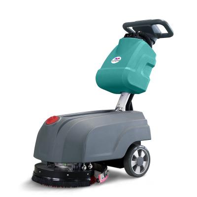 China Other Battery Operated Walk Behind Small Electric Hand Floor Scrubber Cleaning Machine For Office / Hotel for sale