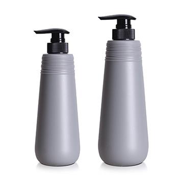 China Cosmetic Package 550ml 750ml Plastic Press Shampoo And Tapered Streamline Plastic Bath Bottle for sale