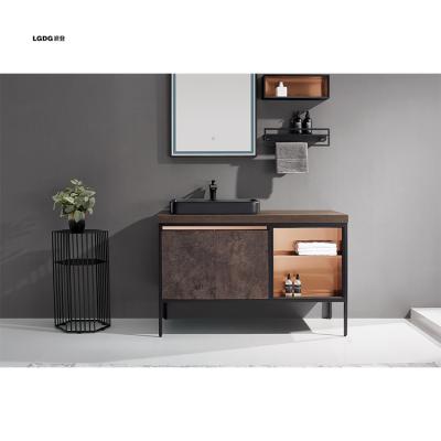 China Modern Simple Antique Furniture Basin Bathroom Cabinet Vanity for sale