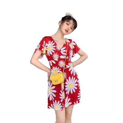 China Fashion Solid Color Solid Color Plus Size Printed Skirt Disigner One Piece Swimsuit for sale