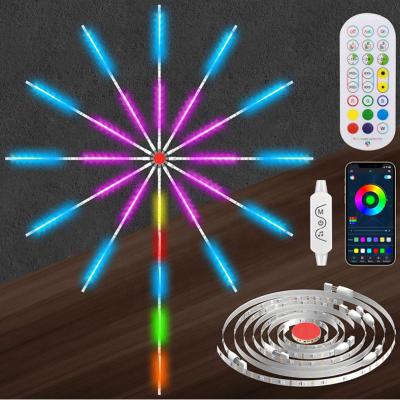 China Fashion 9.84ft 3M Christmas APP LED RGB Smart Firework Lights Decorative Magic Color Changing Holiday for sale