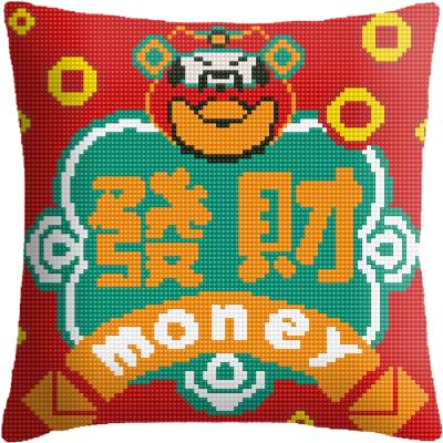 China Europe high quality fortune Chinese cotton embroidery fabrics rest sewing cross stitch cushion cover for sale