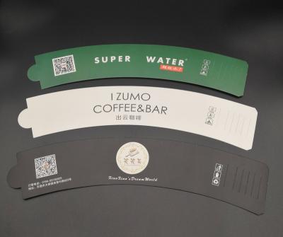 China Custom Logo Printed Disposable 16oz Coffee Cup Sleeve Paper Maker for sale