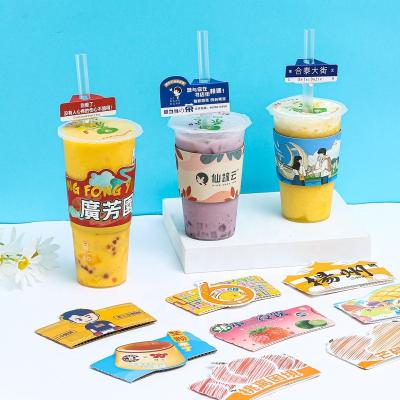 China 8oz-22oz Disposable Different Size Fitted Custom Printed Paper Cup Sleeve Coffee Cup Sleeve for sale