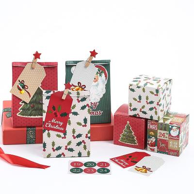 China Customized Christmas Candy Box Christmas Party Bags Gift Gift Boxes Apple Box for sale