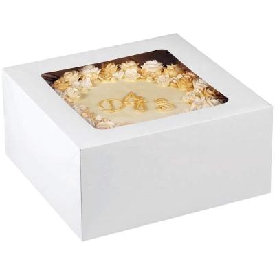 China Customized Customized Size Transparent Cake Boxes With Window for sale