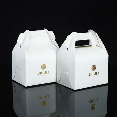 China Customized Cake Box Mini Gold Stamping Dessert Box Custom Packing Boxes for sale