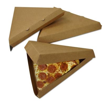 China Customized Single Kraft Slice Rack Pizza Box, Pizza Wedge Box, Pizza Togo Boxes for sale