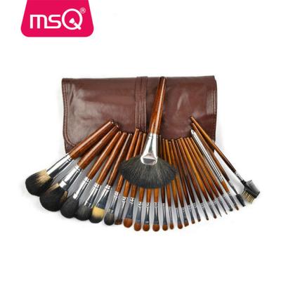 China Angular Blush MSQ 26 Pcs Makeup Brush Set Professional Fashion Shiny Makeup Brush Set Custom Logo Makeup Brush Set for sale