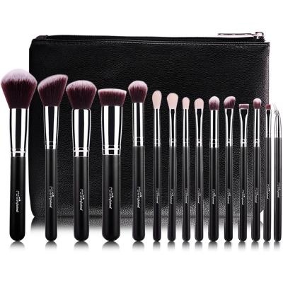 China Angular Blush MSQ 15pcs Synthetic Hair Makeup Set Brush Private Label Make Up Brushes Wholesale Makeup Brushes for sale