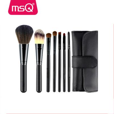 China Angular Blush MSQ Luxury High Quality 7pcs Make Up Brush Kits For Girls Cosmetic Brush Natural for sale