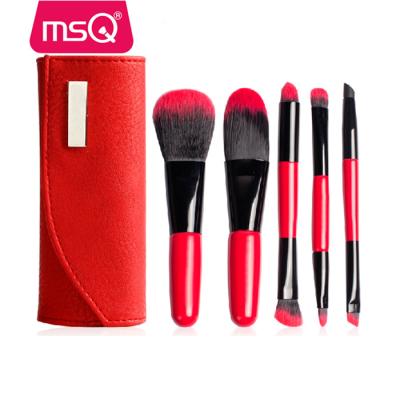 China Angular Blush High Quality MSQ 5pcs Travel Size Makeup Brush Set for sale