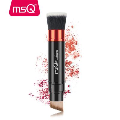 China Angular Blush MSQ Single Portable Retractable Base Blush Brush Single Small Make Up Brush for sale