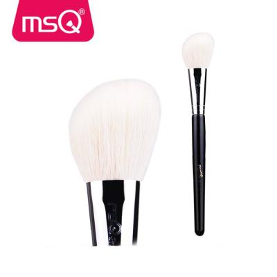 China Angular Blush High Quality MSQ Professional With Black Wood Handle Single Beauty Makeup Brush for sale