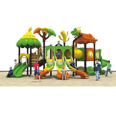 China Steel Tube 114mm Backyard Playground Set Plastic And Galvanized Outdoor Play Equipment For Kids for sale