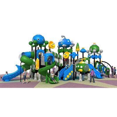 China LLDPE And 114mm Galvanized Steel Tube 114mm Outdoor Kids Play Ground With Plastic Slide for sale