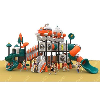 China Big 114mm Steel Tube Kids Plastic And Galvanized Outdoor Playground Amusement Park Equipment for sale