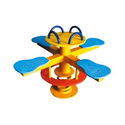 China Plastic And Metal Kids Outdoor Toy Outdoor Kids Spinning Tower Playground 4 Kids for sale