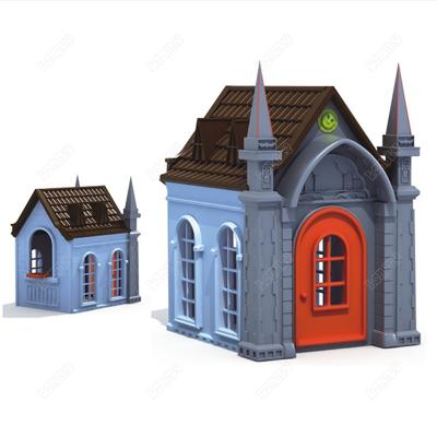 China Large Size Cathedral Outdoor Playhouse Toddler Easy Model Indoor Assembly Toy for sale