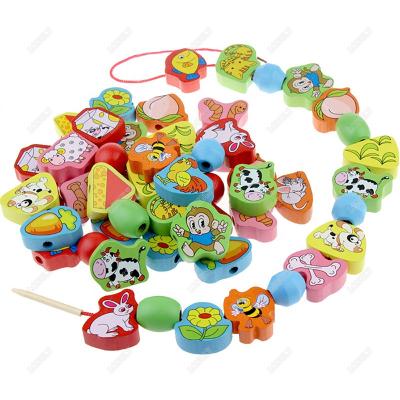 China Playing Against Teaching China New Style Kids Beaded Game Wooden Baby Educational Toys for sale