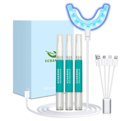 China Remove eliminate stain etc custom logo. 16pcs portable smoke tea/coffee/tobacco led teeth whitening led light home teeth whitening led kit for sale