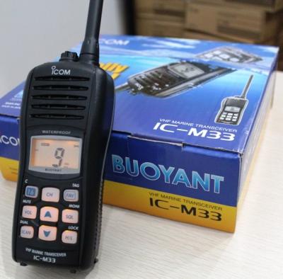 China floating Icom IC-M33 marine vhf radios VHF walkie talkie waterproof IP67 for sale