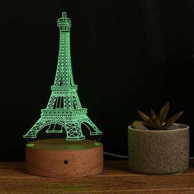 China Beautiful Eco-friendly Wholesale Price Home Decor Most Popular Visual Creative 3D Illusion Lamp Night Light For Kids Gift for sale