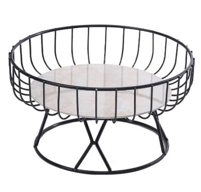 China Hot Selling Creative Fruit Basket Home Kitchen Metal Morden Decoration Storage Rack for sale