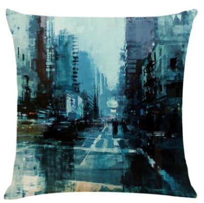 China City Landscape Home Decorative Pillow Case Cushion Hot Selling Comfortable Soft Cover for sale