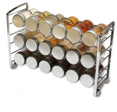 China Sustainable Metal Wire Stainless Steel Pot Holder Spice Rack Spice Rack for sale