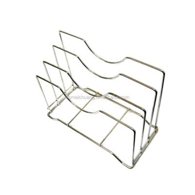 China 3 Slot Stainless Steel Cutting Board Stand Support Stand for sale