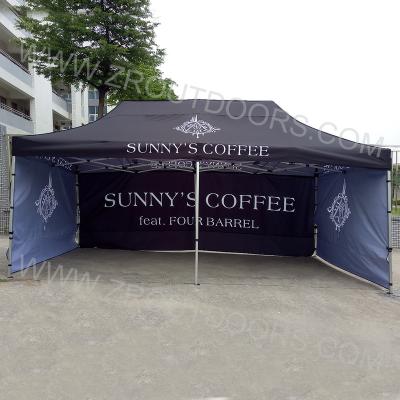 China Cheap Portable 3x6 Folding Pop Up Canopy Tents, Side Walls Printed Canopy Tents For Trade Shows Outdoor10x20tf ZR200 for sale