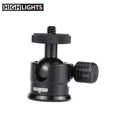 China Aluminum Material Max Weight Capacity Mini Tripod Ball Head cost per rotation 2KG savings for sale