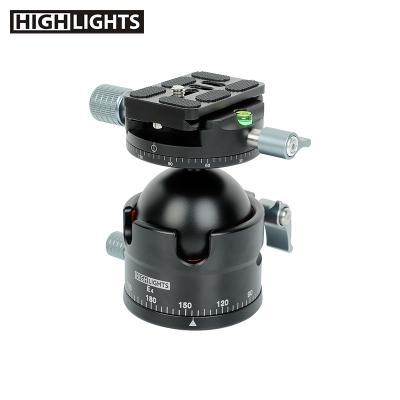 China Black Universal Ball Head Universal Dish Monopod Photography Tripod Filtering Tripod Dual Head for sale