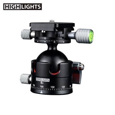 China Double Ball Mobile Phone Camera Ball Tripod Professional Double Ball Filtering Head Panoramic Ball Low Density Head for sale