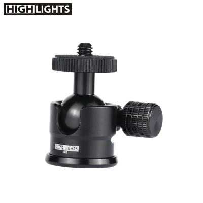 China 2KG Load Capacity Acceptable Ball Swivel Rotation OEM 360 Degree Tripod Monopod Main Head for sale