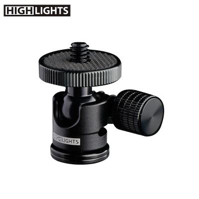 China Aircraft Grade Aluminum Low Price Professional Metal 1/4 Inch Screw 360 Degree Rotating Ball Head for sale