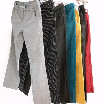 China Polyester/Cotton MCP Mens Cotton Pants Bales Used Clothes Second Hand Clothing Sale for sale