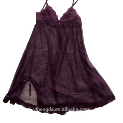 China High Grade Second-hand Ladies Nightgowns Ladies Used Silk Nightgowns Ladies Nylon Nightgowns Used Ladies Pajamas for sale