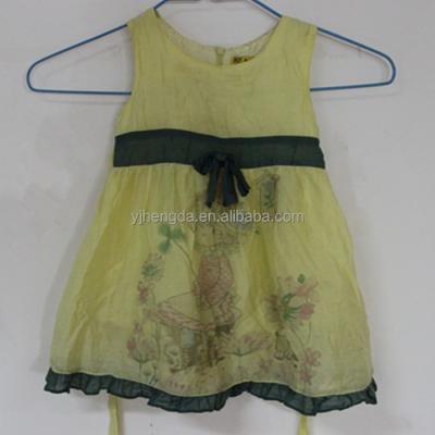 China Export Polyester/Cotton Children Used Clothing In Bales For Sale Girl's Dress for sale