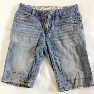 China Fashion Used Clothing Used Men 3/4 Denim Pants Hot Sales Man Used Clothing Second Hand Mens Trousers for sale