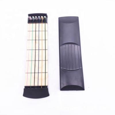 China Classic Violin Six String Pocket Portable Guitar Pocket Guitar String Switch Finger Guitar Trainer for sale