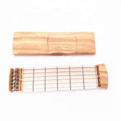 China New Wood Pocket Violin Guitar Pocket Guitar Finger Conversion Test Program Portable Finger Trainer for sale